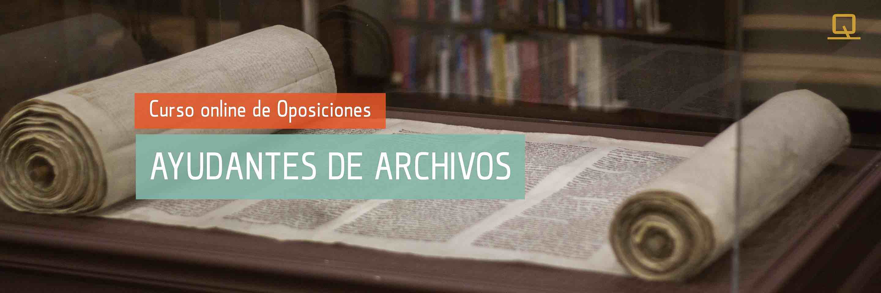 Curso de Oposiciones para Ayudantes de Archivos