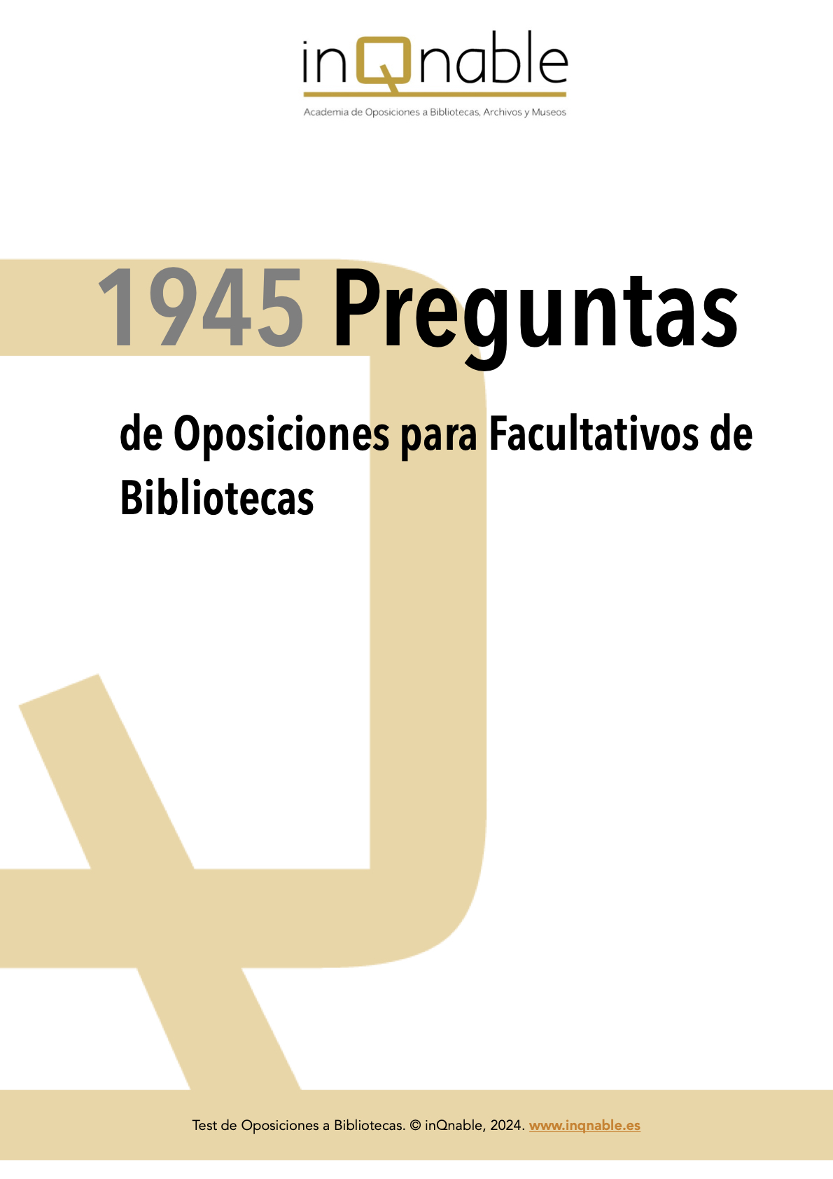 1945 test Facultativos de Bibliotecas
