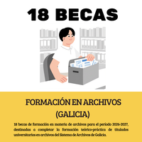 18 Becas - Formación en archivos - Galicia