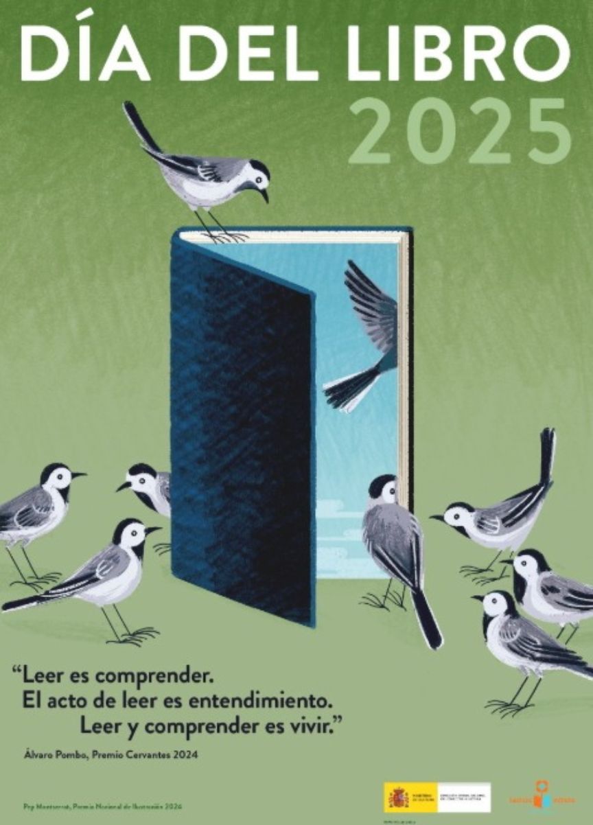 El Ministerio de Cultura celebra el Día del Libro 2025 con un amplio programa de actividades literarias en torno al Premio Cervantes